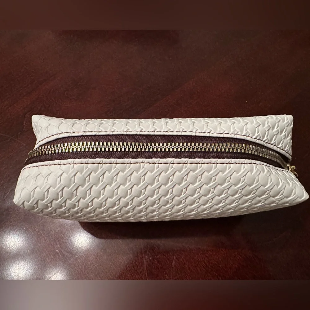 Sylune 3-in-1 Clear Cosmetic Bag Set White NWT